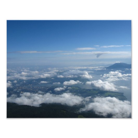 Uitzicht van Pilatus Foto Afdruk (Voorkant)