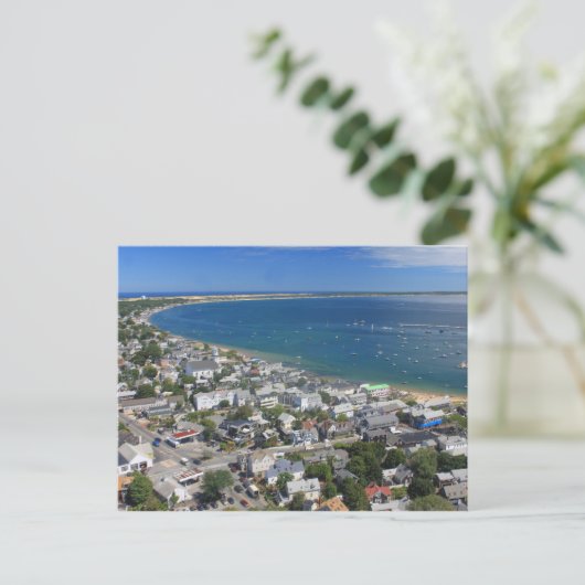 Uitzicht van Pilgrim Monument Cape Cod Briefkaart (Staand voorkant)
