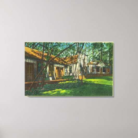 Uitzicht van Pioneer Town in Big Trees Park Canvas Afdruk (Voorkant)