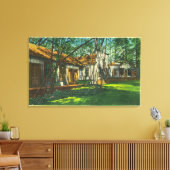 Uitzicht van Pioneer Town in Big Trees Park Canvas Afdruk (Insitu (Woonkamer))