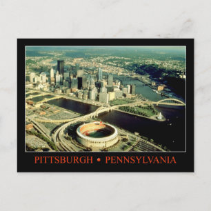 Uitzicht van Pittsburgh, Pennsylvania Briefkaart