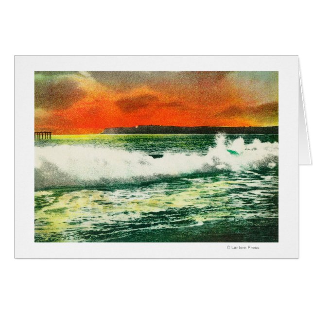 Uitzicht van Point Loma bij SunsetCoronado, CA (Voorkant Horizontaal)