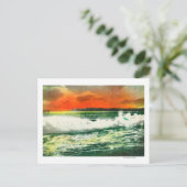 Uitzicht van Point Loma bij SunsetCoronado, CA Briefkaart (Staand voorkant)