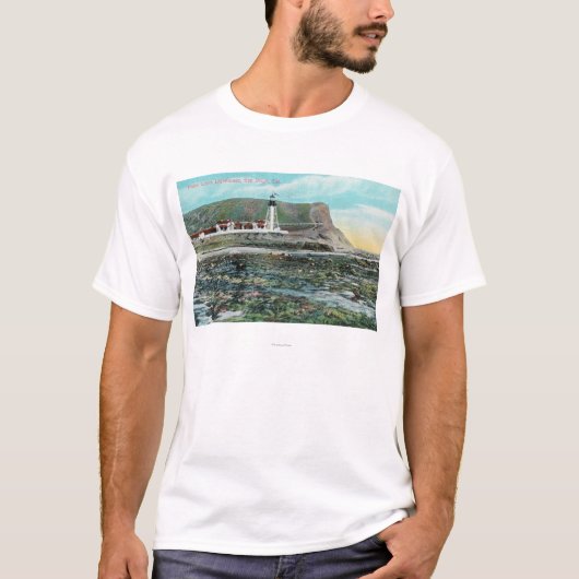 Uitzicht van Point Loma Lighthouse San Diego, CA T-shirt (Voorkant)