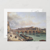 Uitzicht van Pont Neuf, 1832 Briefkaart (Voorkant / Achterkant)