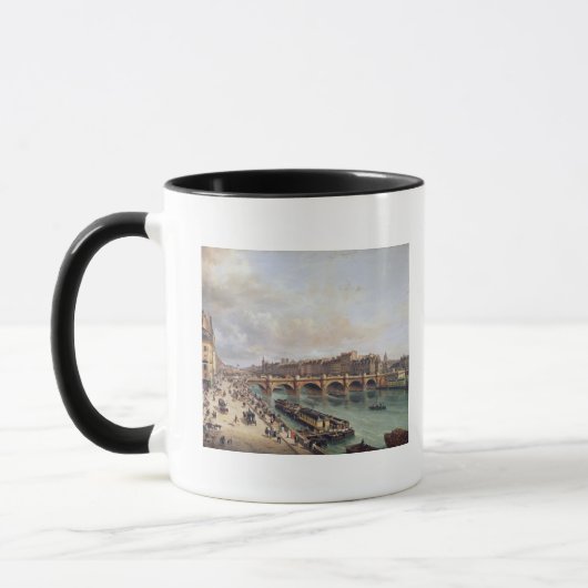 Uitzicht van Pont Neuf, 1832 Mok (Links)