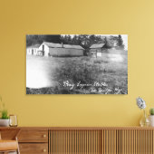 Uitzicht van Pony Express Stables Canvas Afdruk (Insitu (Woonkamer))