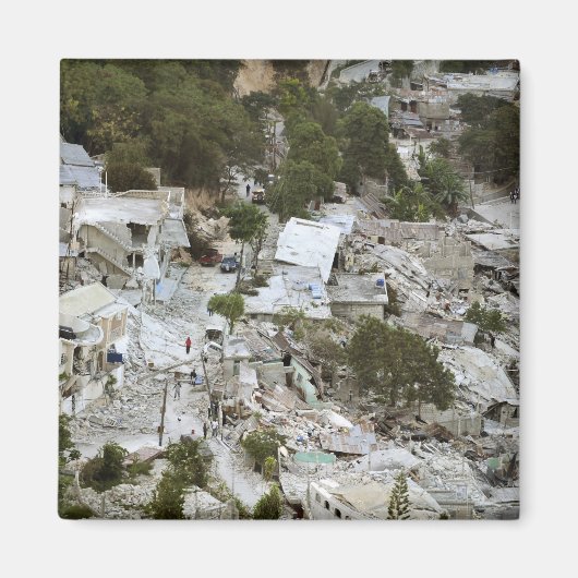 Uitzicht van Port-au-Prince, Haïti Magneet (Voorkant)