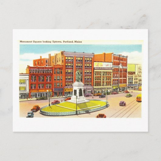  Uitzicht van Portland, Maine, Briefkaart (Voorkant)