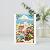  Uitzicht van Portland, Oregon, Briefkaart (Staand voorkant)