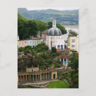 Uitzicht van Portmeirion Estuary Gwynedd, Noord-Wa Briefkaart