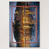 Uitzicht van Portofino, Italië bij nacht - 20x30 Legpuzzel (Verticaal)