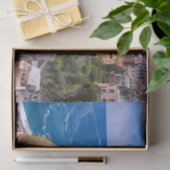 Uitzicht van Positano, ontkoppeling van Italië Tissuepapier (Geschenk)