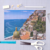 Uitzicht van Positano, ontkoppeling van Italië Tissuepapier (Craft)