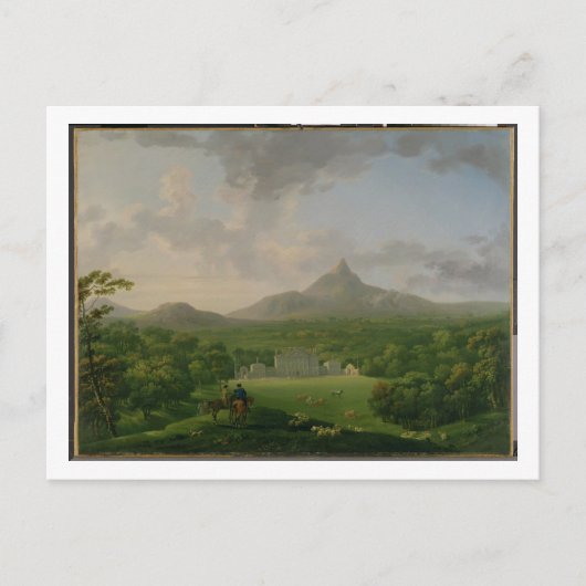 Uitzicht van Powerscourt, County Wicklow, c.1760-2 Briefkaart (Voorkant)