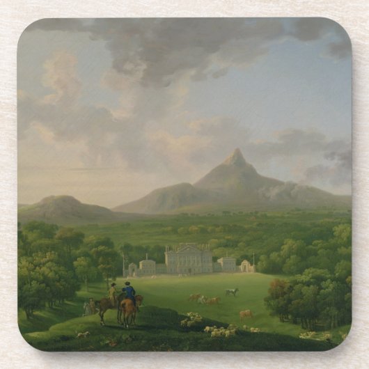 Uitzicht van Powerscourt, County Wicklow, c.1760-2 Drankjes Onderzetter (Voorkant)