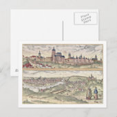Uitzicht van Praag met (boven) het keizerpaleis Briefkaart (Voorkant / Achterkant)