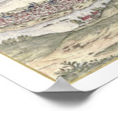 Uitzicht van Praag met (boven) het keizerpaleis Poster (Hoek)