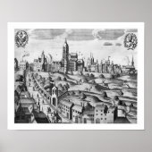 Uitzicht van Praag met het Imperial Palace en het Poster (Voorkant)