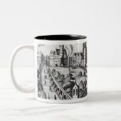 Uitzicht van Praag met het Imperial Palace en het Tweekleurige Koffiemok (Links)