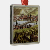 Uitzicht van Praag Metalen Ornament (Rechts)
