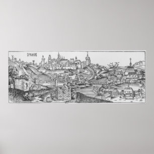 Uitzicht van Praag Poster
