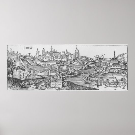 Uitzicht van Praag Poster (Voorkant)