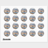 Uitzicht van Praag Ronde Sticker (Vel)