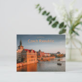 Uitzicht van Praag Tsjechië Briefkaart (Staand voorkant)
