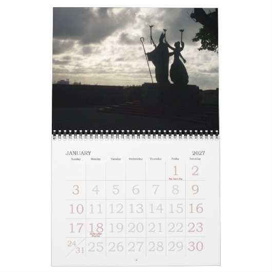 Uitzicht van Puerto Rico Kalender (Jan 2027)