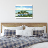 Uitzicht van Pumkin Knob en Long Island Canvas Afdruk (Insitu (Slaapkamer))