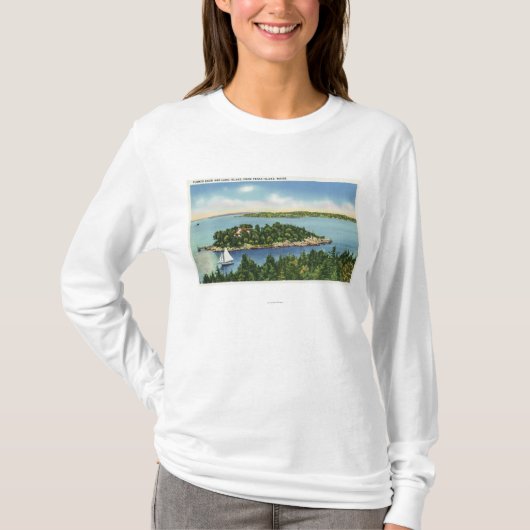 Uitzicht van Pumkin Knob en Long Island T-shirt (Voorkant)