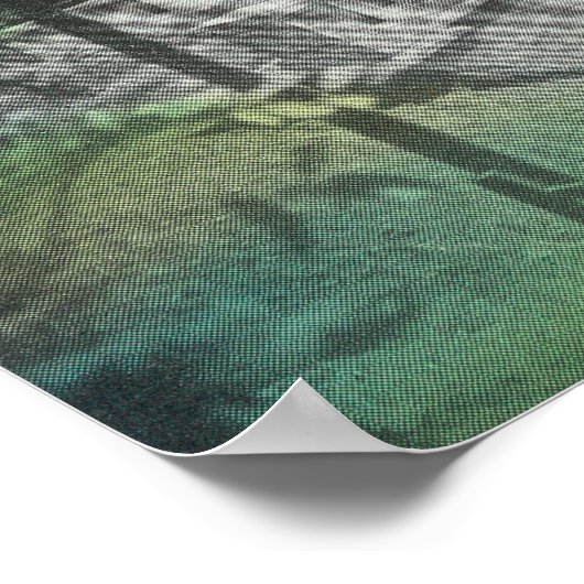 Uitzicht van Putah Creek BridgeWinters, CA Poster (Hoek)