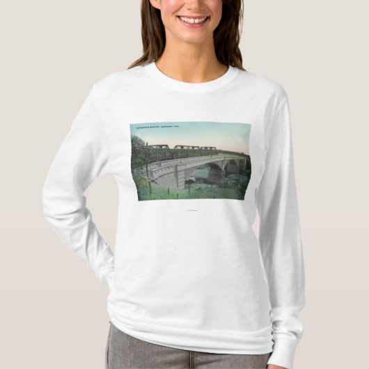 Uitzicht van Putah Creek BridgeWinters, CA T-shirt (Voorkant)