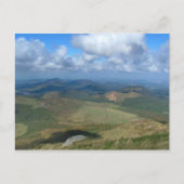 Uitzicht van Puy de Dôme Briefkaart (Voorkant)