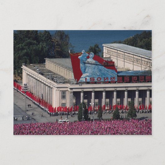 Uitzicht van Pyongyang, uit de Grand People's stud Briefkaart (Voorkant)