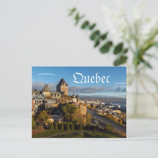 Uitzicht van Quebec City Briefkaart (Staand voorkant)