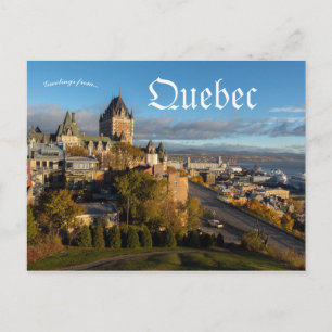 Uitzicht van Quebec City Briefkaart