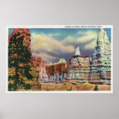 Uitzicht van Queen Victoria Rock Formation Poster (Voorkant)