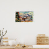 Uitzicht van Queen Victoria Rock Formation Poster (Keuken)