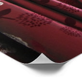 Uitzicht van raam op landbouwgrond poster (Hoek)