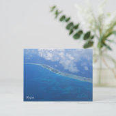 Uitzicht van Rangiroa-vliegtuigen Briefkaart (Staand voorkant)