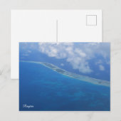Uitzicht van Rangiroa-vliegtuigen Briefkaart (Voorkant / Achterkant)