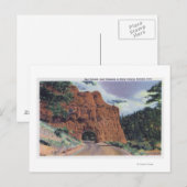 Uitzicht van Red Canyon, bij Park Entrance Briefkaart (Voorkant / Achterkant)