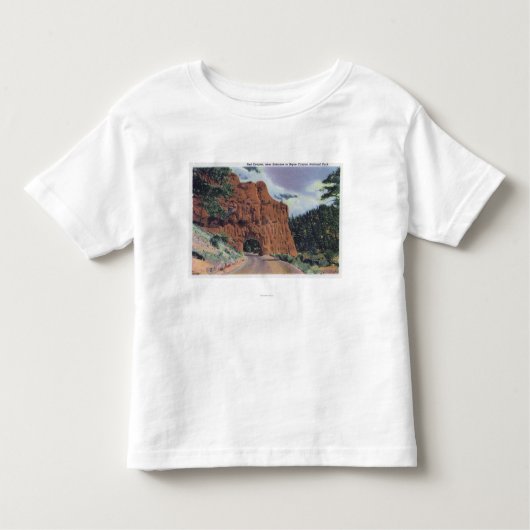 Uitzicht van Red Canyon, bij Park Entrance Kinder Shirts (Voorkant)