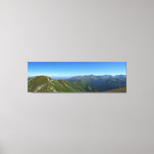 Uitzicht van Red Peaks naar Hoge Tatra Canvas Afdruk