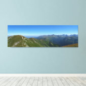 Uitzicht van Red Peaks naar Hoge Tatra Canvas Afdruk (Insitu (Houten vloer))