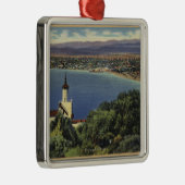 Uitzicht van Redondo- en Hermosa-stranden Metalen Ornament (Rechts)