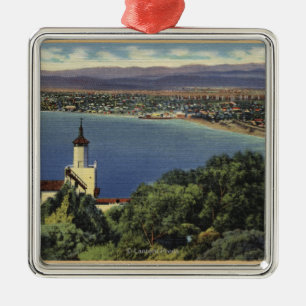 Uitzicht van Redondo- en Hermosa-stranden Metalen Ornament