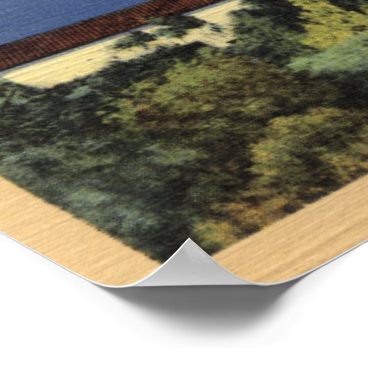 Uitzicht van Redondo- en Hermosa-stranden Poster (Hoek)